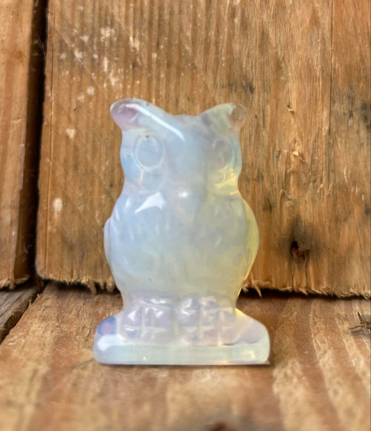 Opalite Owl Carving