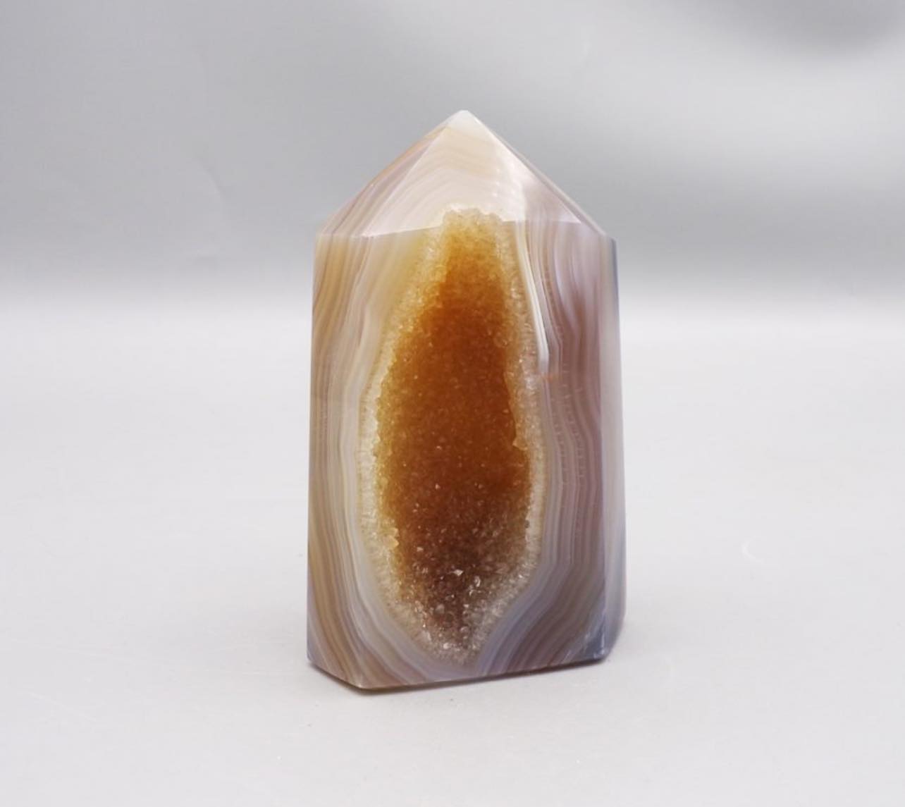 Agate Geode Polished Point