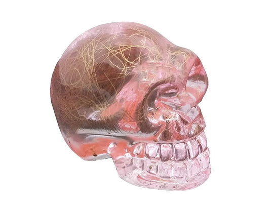 Pink Glass Skull