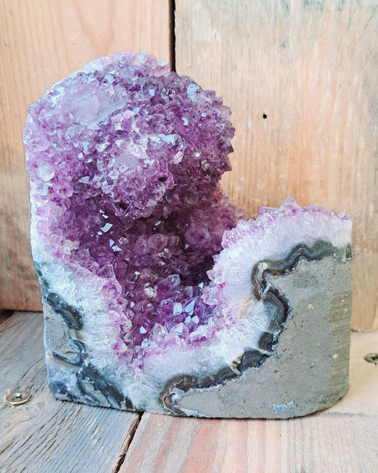 Amethyst Druzy Wave