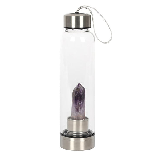 Amethyst Glass Water Bottle