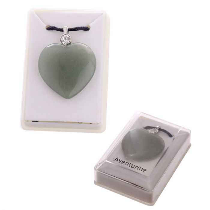 Aventurine Healing Stone Heart Pendant