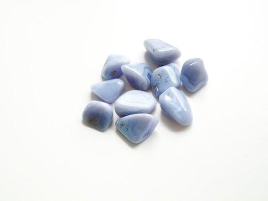 Blue Chalcedony Tumblestone