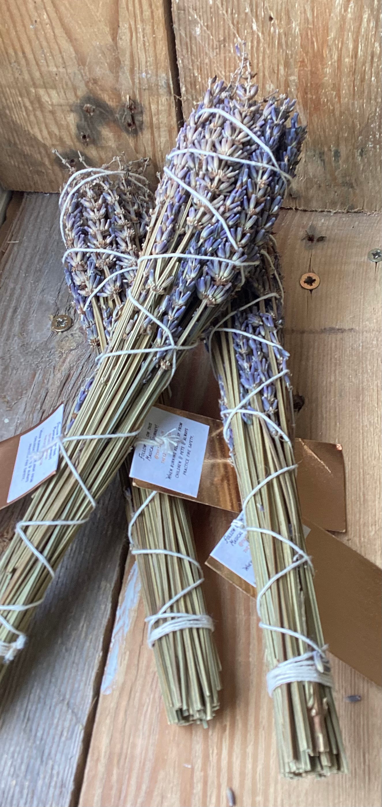 Hand Tied Lavender Cleansing Wand