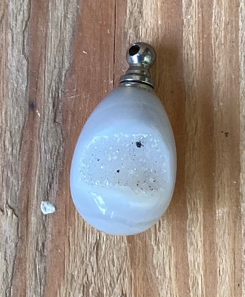 Druzy Agate Mini Perfume Bottle