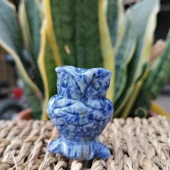 Sodalite Crystal Owl