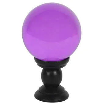 Large Purple Glass Crystal Ball