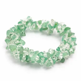 Green Aventurine & Clear Quartz Bracelet